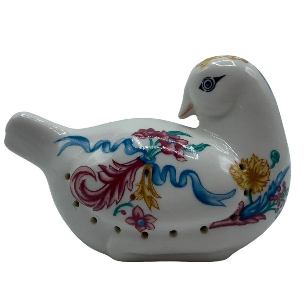 Vintage Elizabeth Arden Porcelain Pigeon Potpourri Holder Palais De Versailles